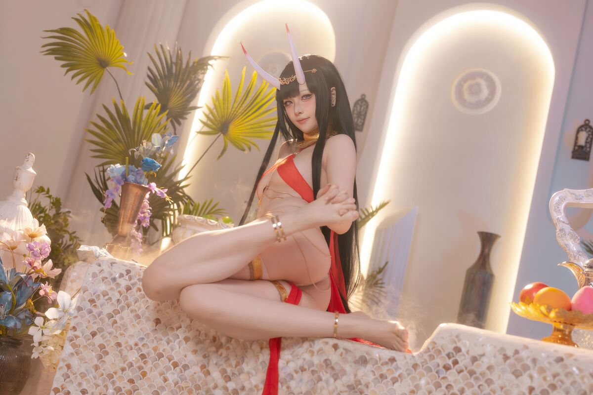 Coser@ Yuyu - Azur Lane Noshiro Red Veil Bath Shadow (81P) Coser@ Yuyu - Azur Lane Noshiro Red Veil Bath Shadow (81P)