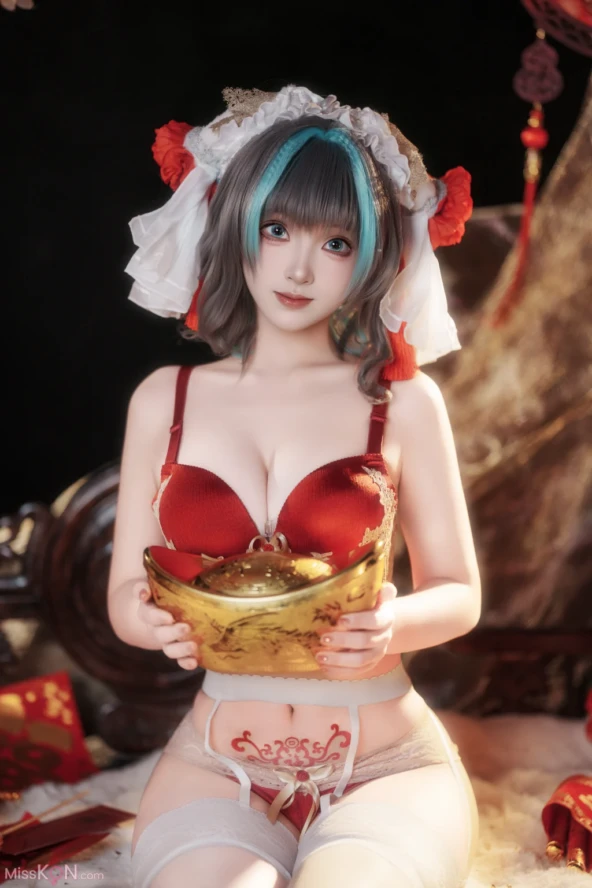 Coser@Bangni Bonnie: Azur Lane Cheshire New Year Cheongsam (81 photos + 8 videos) 2 Coser@Bangni Bonnie: Azur Lane Cheshire New Year Cheongsam (81 photos + 8 videos)
