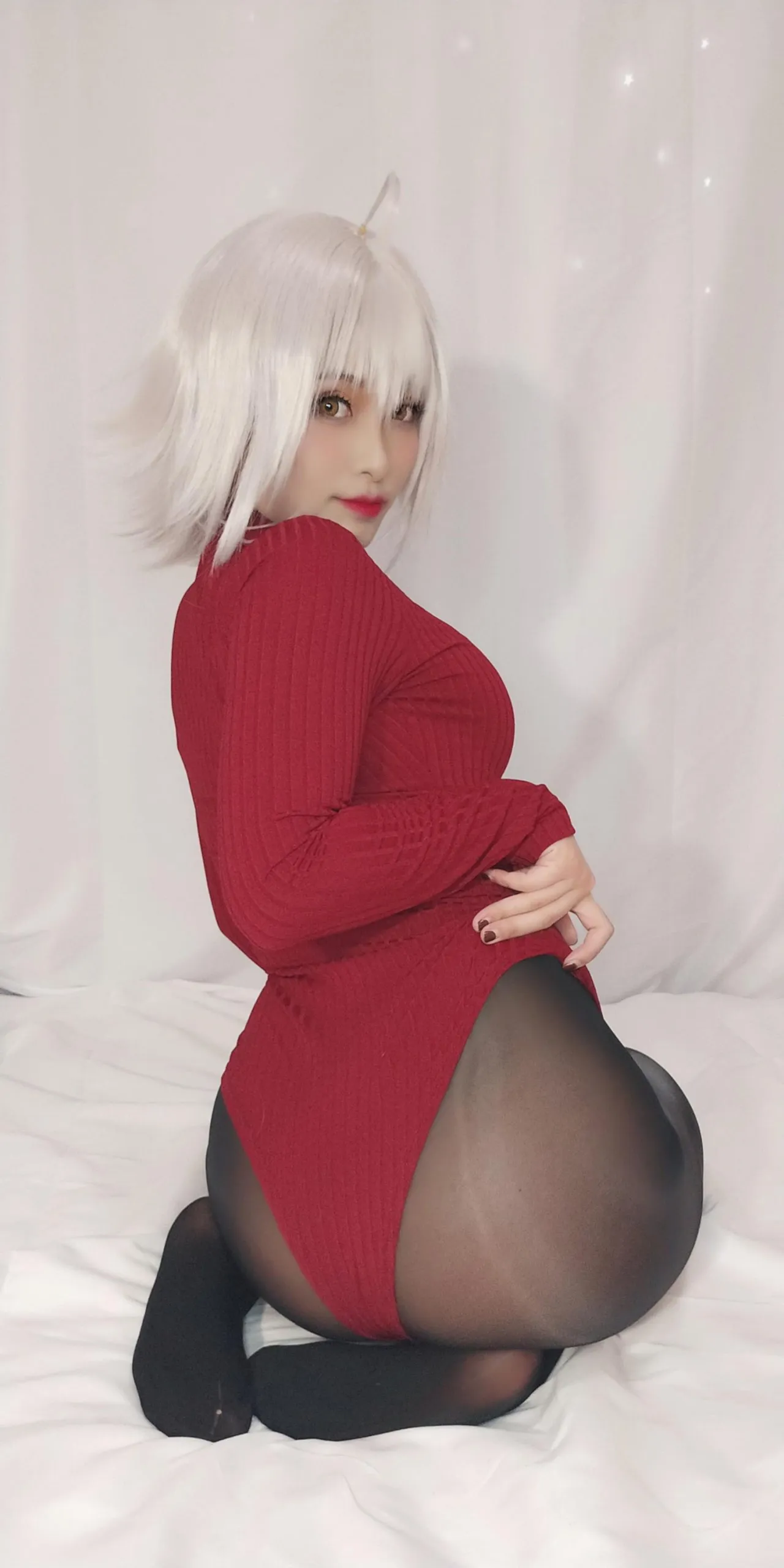 洛璃 LoLiSAMA - FGO 黑贞德 红色毛衣 6 洛璃 LoLiSAMA - FGO 黑贞德 红色毛衣 6