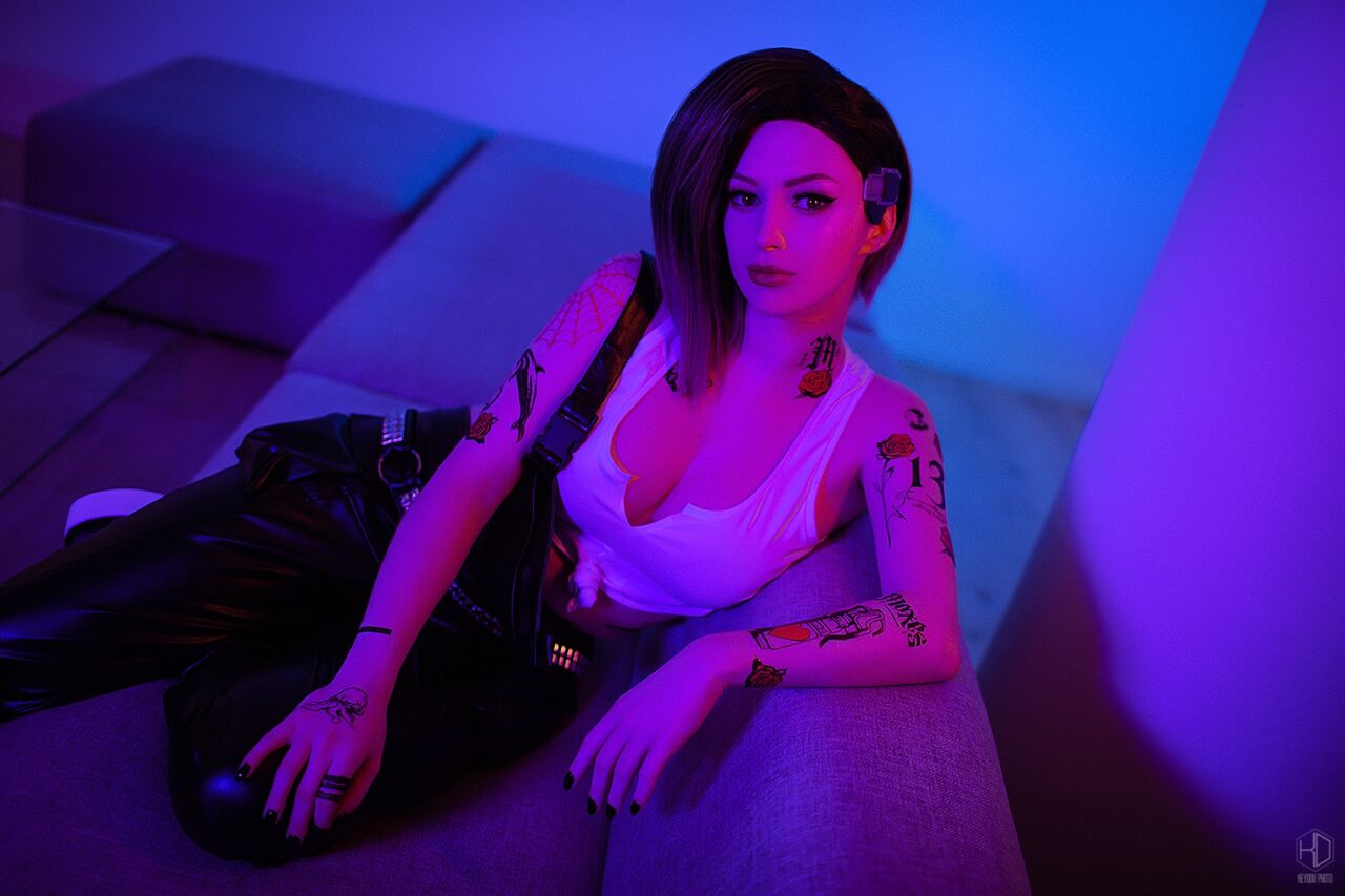 Lady Melamori - Judy Alvarez (Cyberpunk 2077) Full Set + BTS Lady Melamori - Judy Alvarez (Cyberpunk 2077) Full Set + BTS
