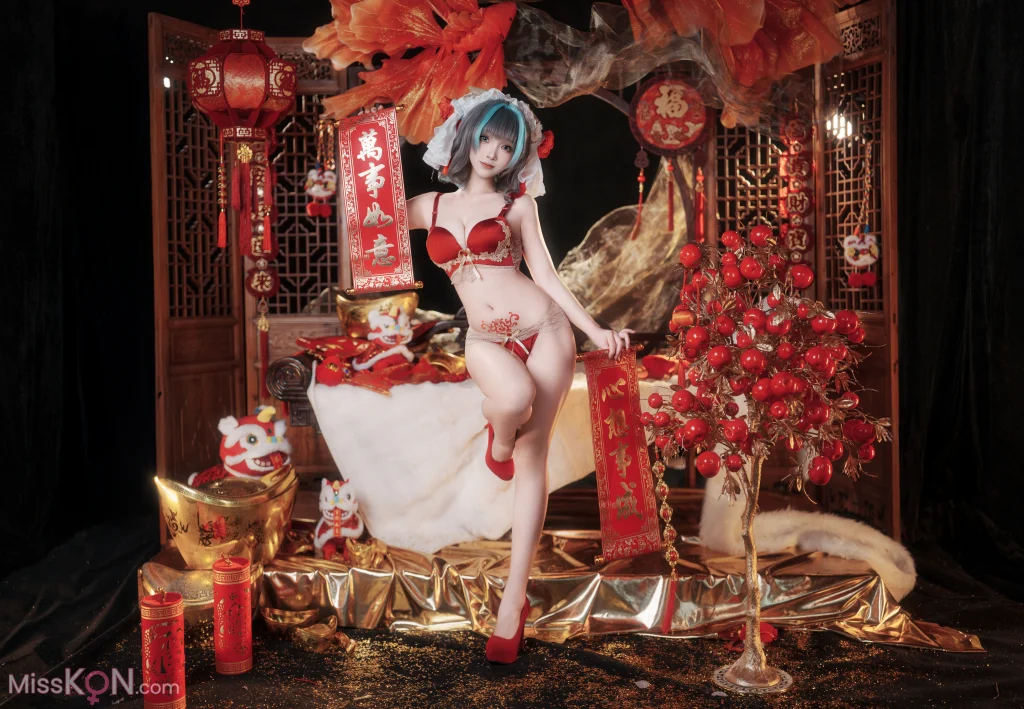 Coser@Bangni Bonnie: Azur Lane Cheshire New Year Cheongsam (81 photos + 8 videos) Coser@Bangni Bonnie: Azur Lane Cheshire New Year Cheongsam (81 photos + 8 videos)