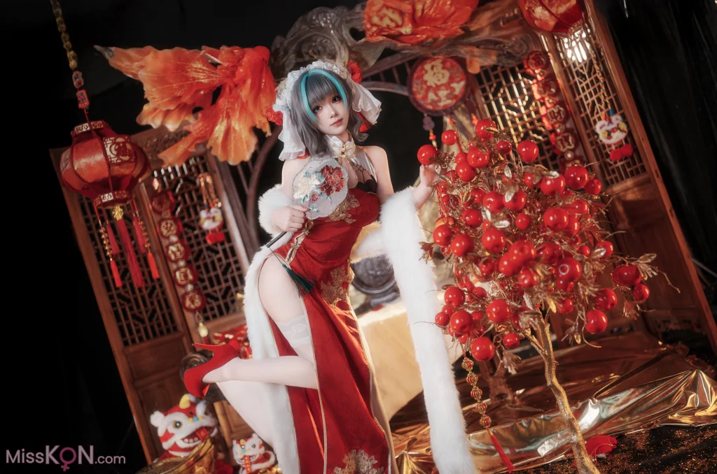 Coser@Bangni Bonnie: Azur Lane Cheshire New Year Cheongsam (81 photos + 8 videos) Coser@Bangni Bonnie: Azur Lane Cheshire New Year Cheongsam (81 photos + 8 videos)