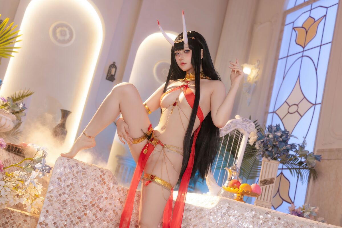 Coser@ Yuyu - Azur Lane Noshiro Red Veil Bath Shadow (81P) Coser@ Yuyu - Azur Lane Noshiro Red Veil Bath Shadow (81P)