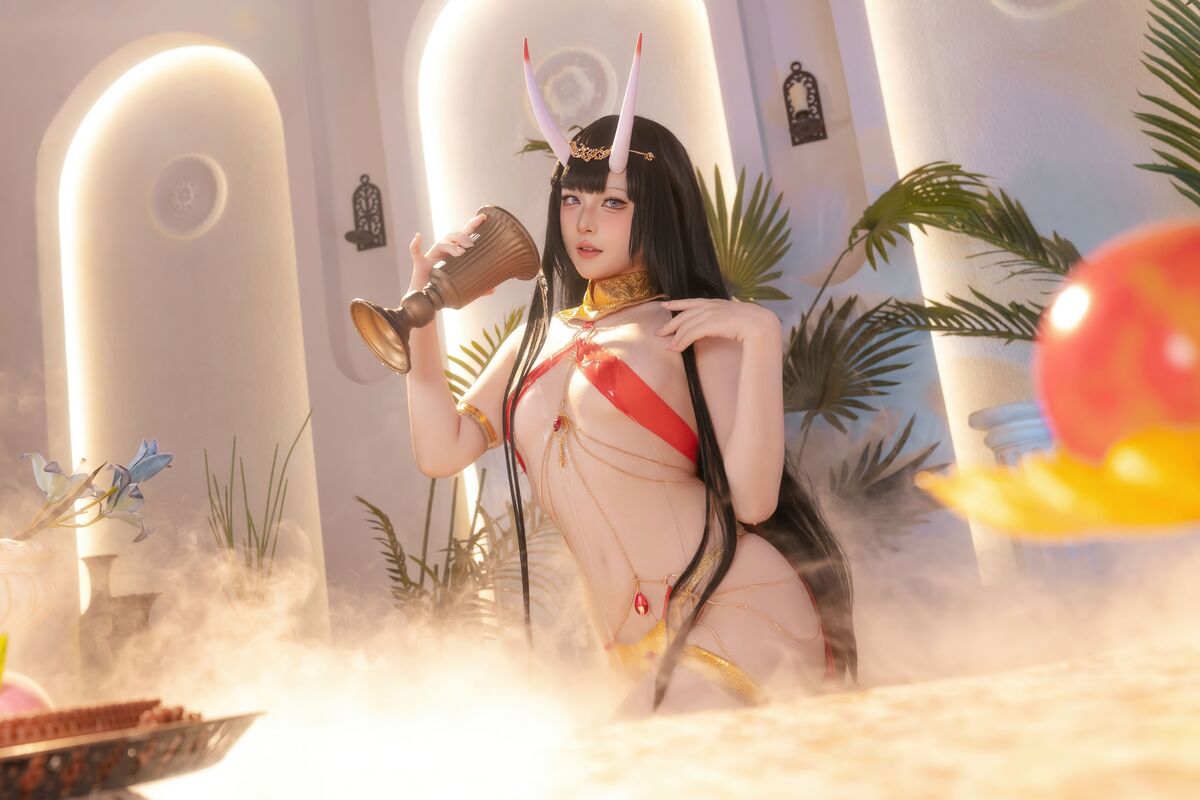 Coser@ Yuyu - Azur Lane Noshiro Red Veil Bath Shadow (81P) Coser@ Yuyu - Azur Lane Noshiro Red Veil Bath Shadow (81P)