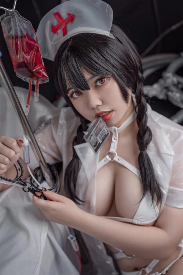 Cosplay 啊日日 Ganlory 未来白护士 3 Cosplay 啊日日 Ganlory 未来白护士