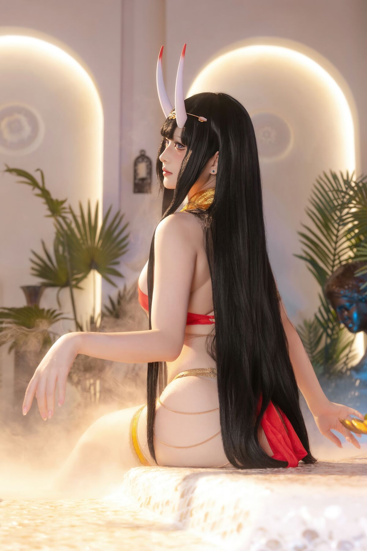 Coser@ Yuyu - Azur Lane Noshiro Red Veil Bath Shadow (81P) Coser@ Yuyu - Azur Lane Noshiro Red Veil Bath Shadow (81P)
