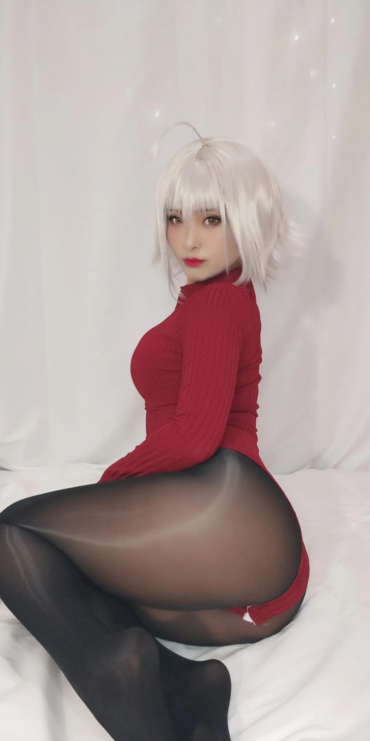 洛璃 LoLiSAMA - FGO 黑贞德 红色毛衣 6 洛璃 LoLiSAMA - FGO 黑贞德 红色毛衣 6