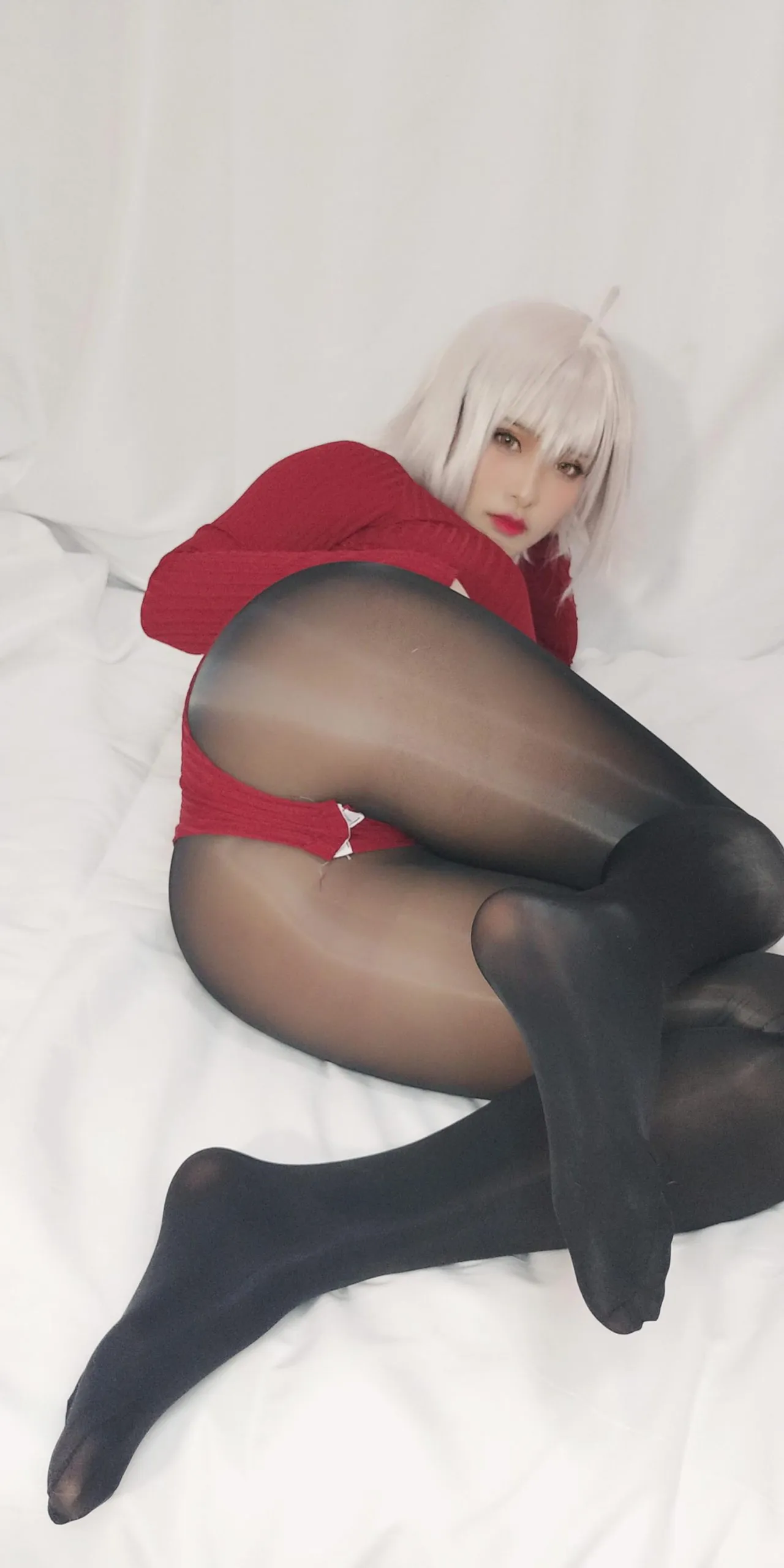 洛璃 LoLiSAMA - FGO 黑贞德 红色毛衣 6 洛璃 LoLiSAMA - FGO 黑贞德 红色毛衣 6