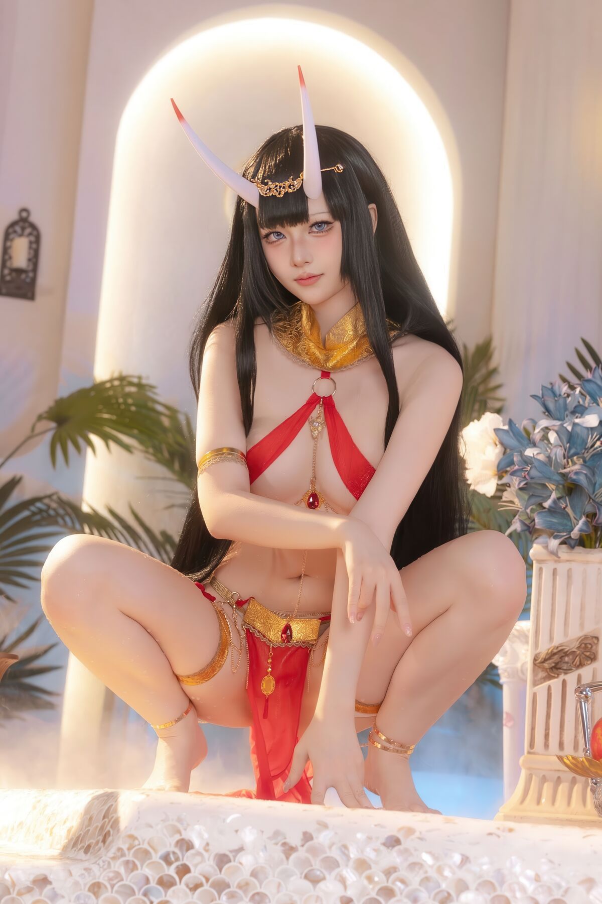 Coser@ Yuyu - Azur Lane Noshiro Red Veil Bath Shadow (81P) Coser@ Yuyu - Azur Lane Noshiro Red Veil Bath Shadow (81P)