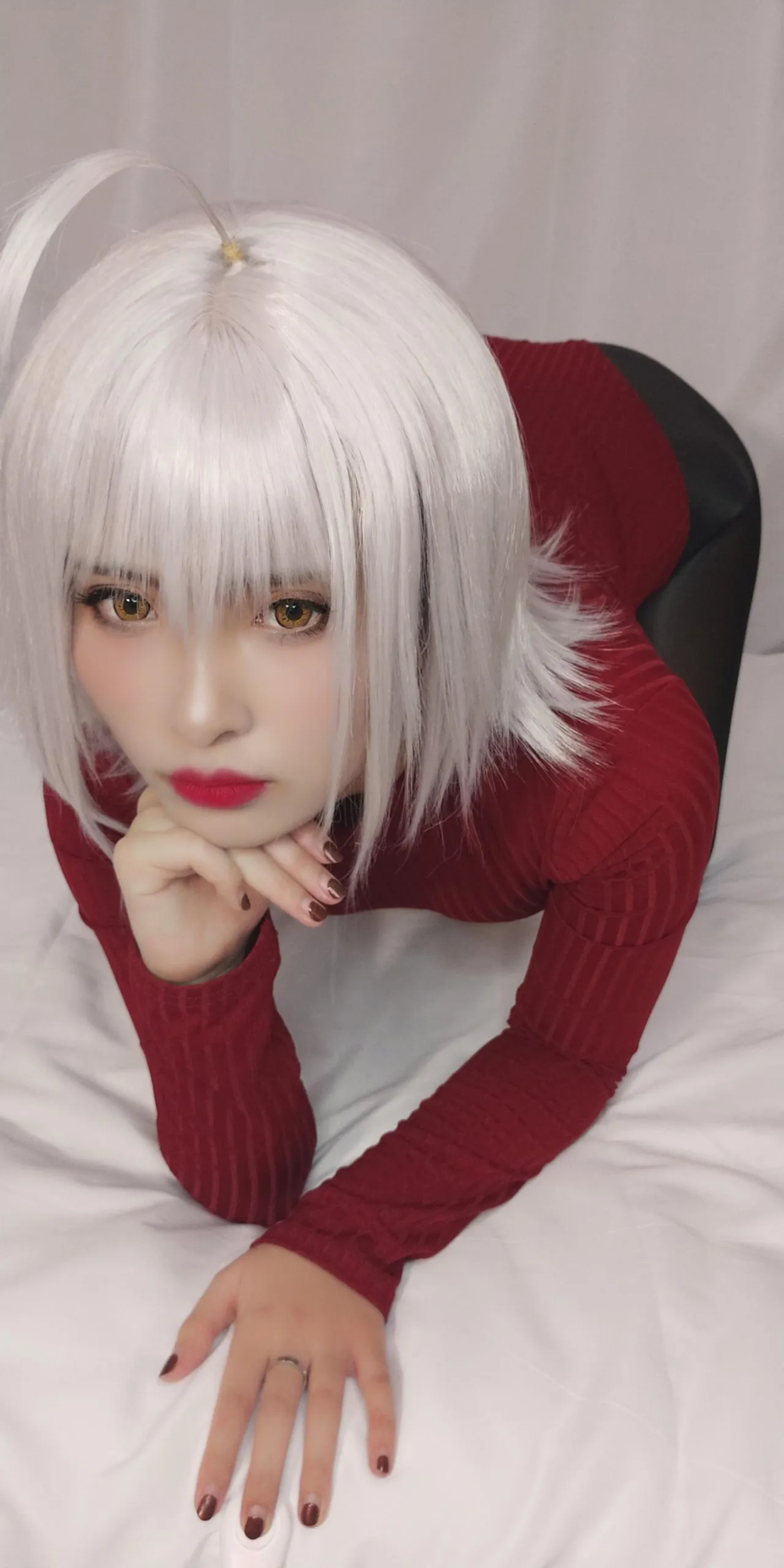 洛璃 LoLiSAMA - FGO 黑贞德 红色毛衣 6 洛璃 LoLiSAMA - FGO 黑贞德 红色毛衣 6