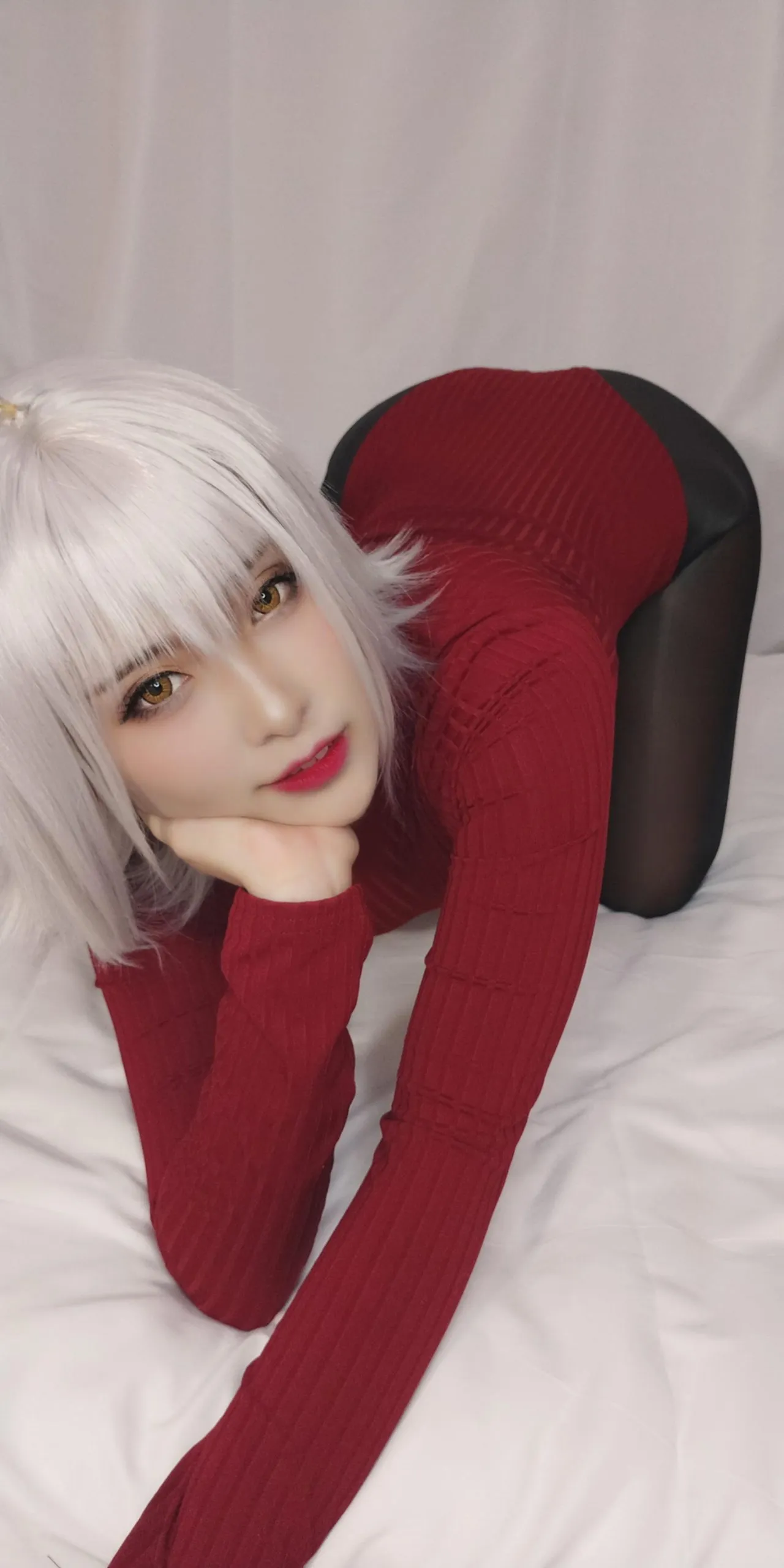 洛璃 LoLiSAMA - FGO 黑贞德 红色毛衣 6 洛璃 LoLiSAMA - FGO 黑贞德 红色毛衣 6