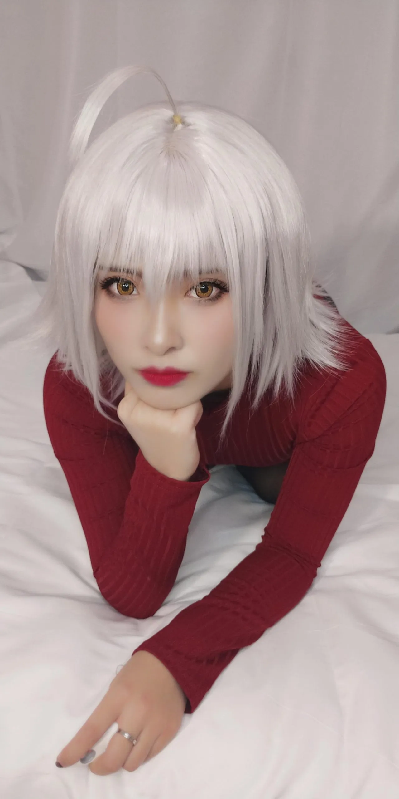 洛璃 LoLiSAMA - FGO 黑贞德 红色毛衣 6 洛璃 LoLiSAMA - FGO 黑贞德 红色毛衣 6