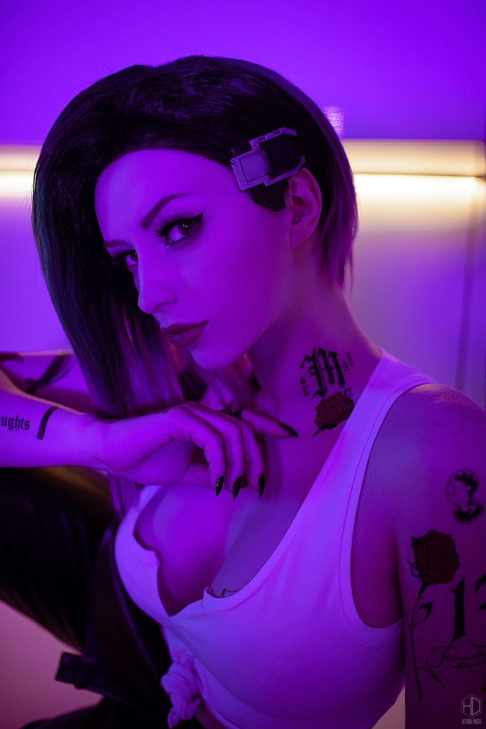 Lady Melamori - Judy Alvarez (Cyberpunk 2077) Full Set + BTS Lady Melamori - Judy Alvarez (Cyberpunk 2077) Full Set + BTS