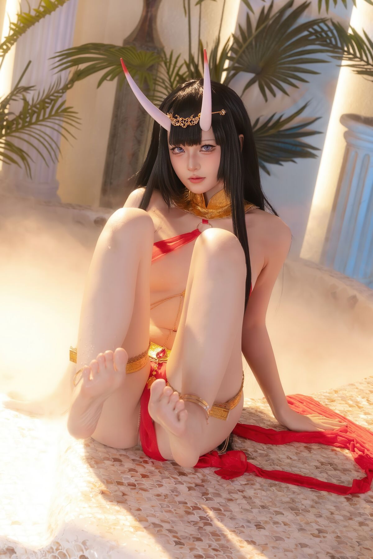 Coser@ Yuyu - Azur Lane Noshiro Red Veil Bath Shadow (81P) Coser@ Yuyu - Azur Lane Noshiro Red Veil Bath Shadow (81P)