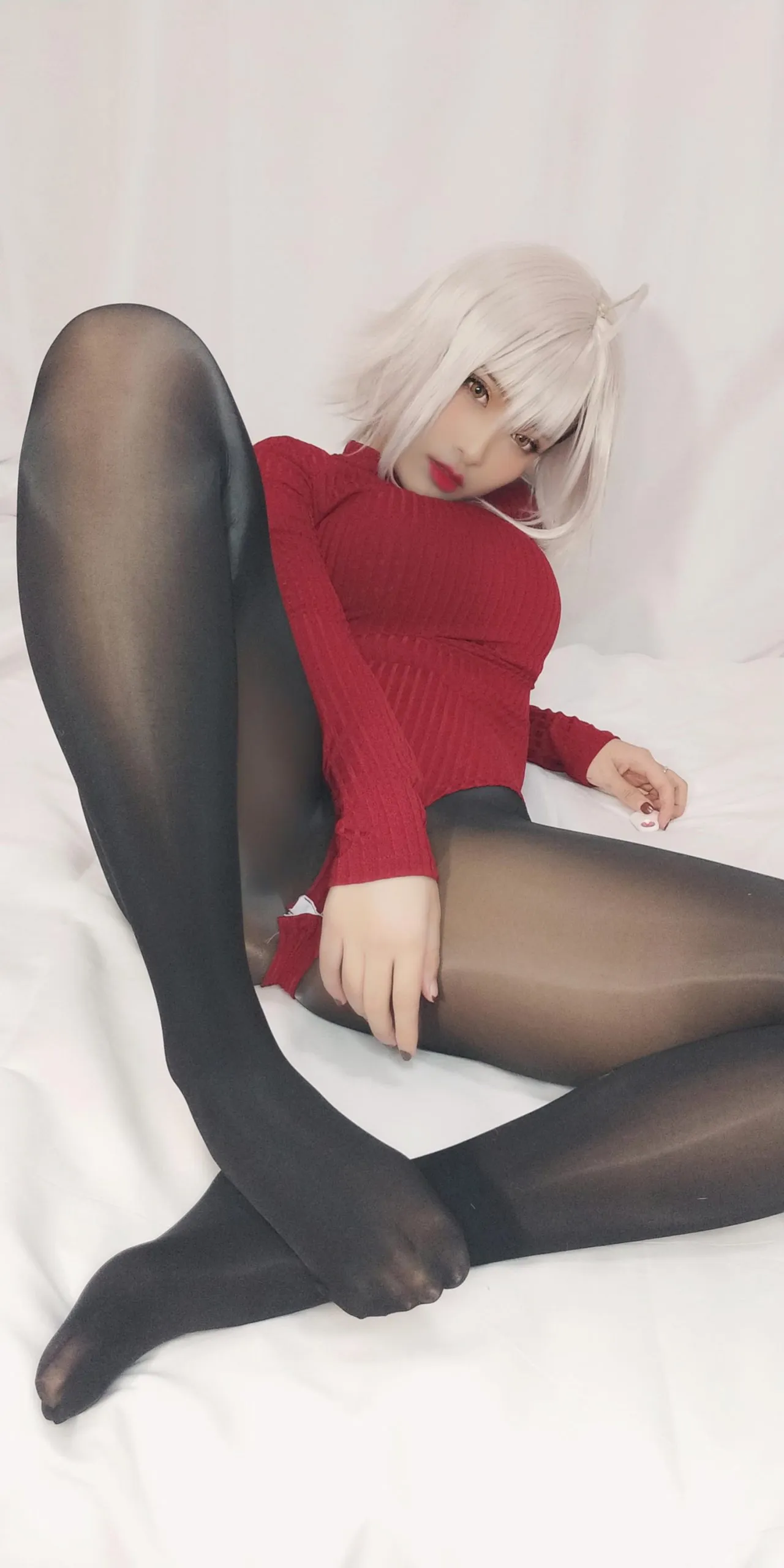 洛璃 LoLiSAMA - FGO 黑贞德 红色毛衣 6 洛璃 LoLiSAMA - FGO 黑贞德 红色毛衣 6