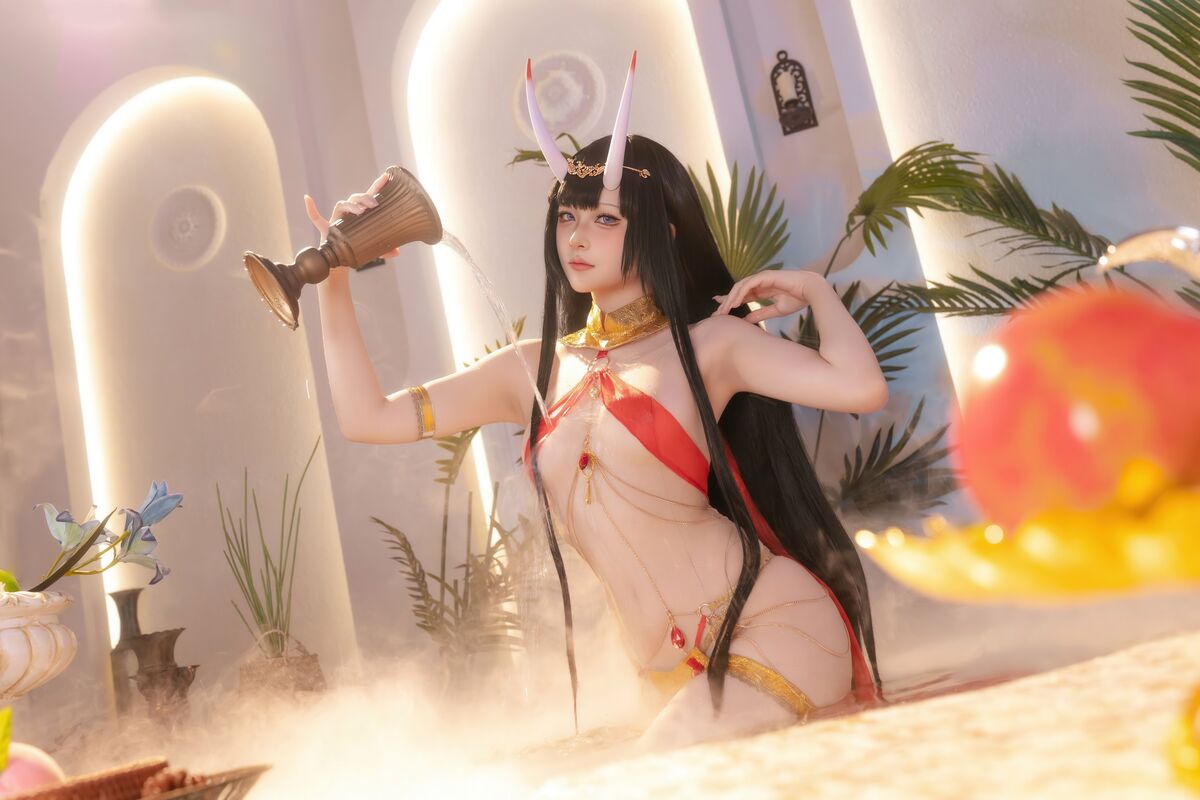 Coser@ Yuyu - Azur Lane Noshiro Red Veil Bath Shadow (81P) Coser@ Yuyu - Azur Lane Noshiro Red Veil Bath Shadow (81P)