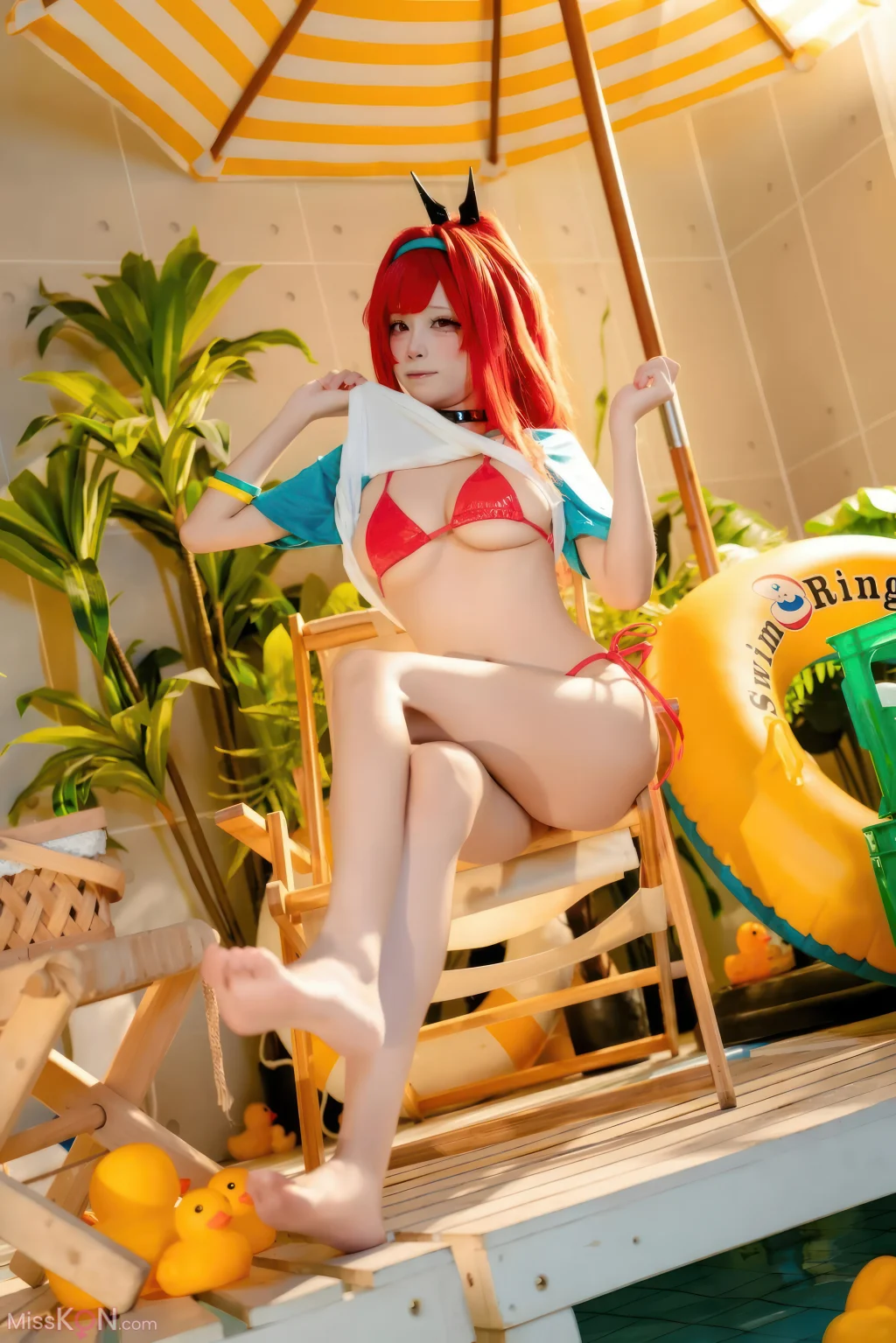 Coser@ Three Unmanned Figures: Nikke Ravi Swimsuit Red Style (32 photos) Coser@ Three Unmanned Figures: Nikke Ravi Swimsuit Red Style (32 photos)