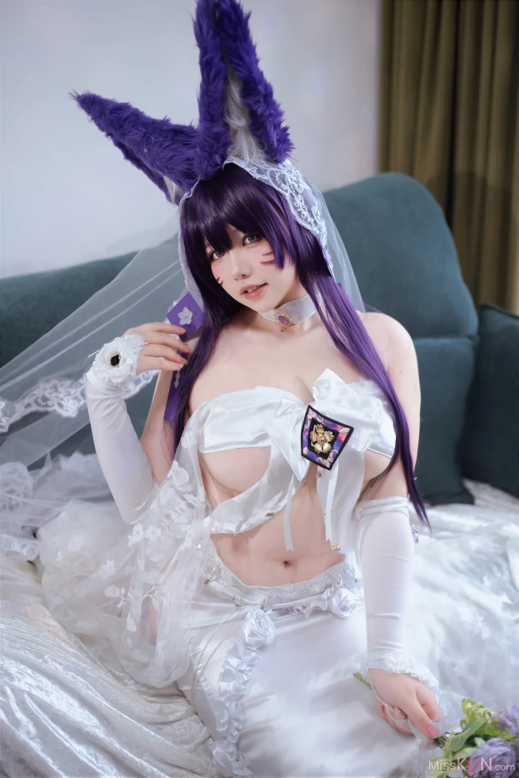 Coser@ Aban is very happy today: Azur Lane, Musashi Vow, Wedding Dress (75 photos) Coser@ Aban is very happy today: Azur Lane, Musashi Vow, Wedding Dress (75 photos)