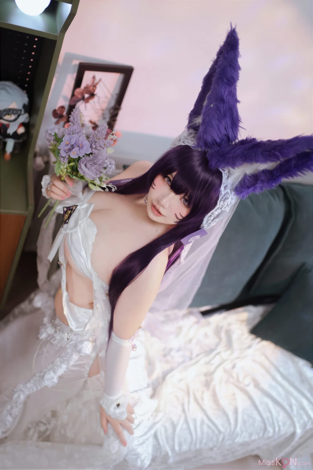 Coser@ Aban is very happy today: Azur Lane, Musashi Vow, Wedding Dress (75 photos) Coser@ Aban is very happy today: Azur Lane, Musashi Vow, Wedding Dress (75 photos)