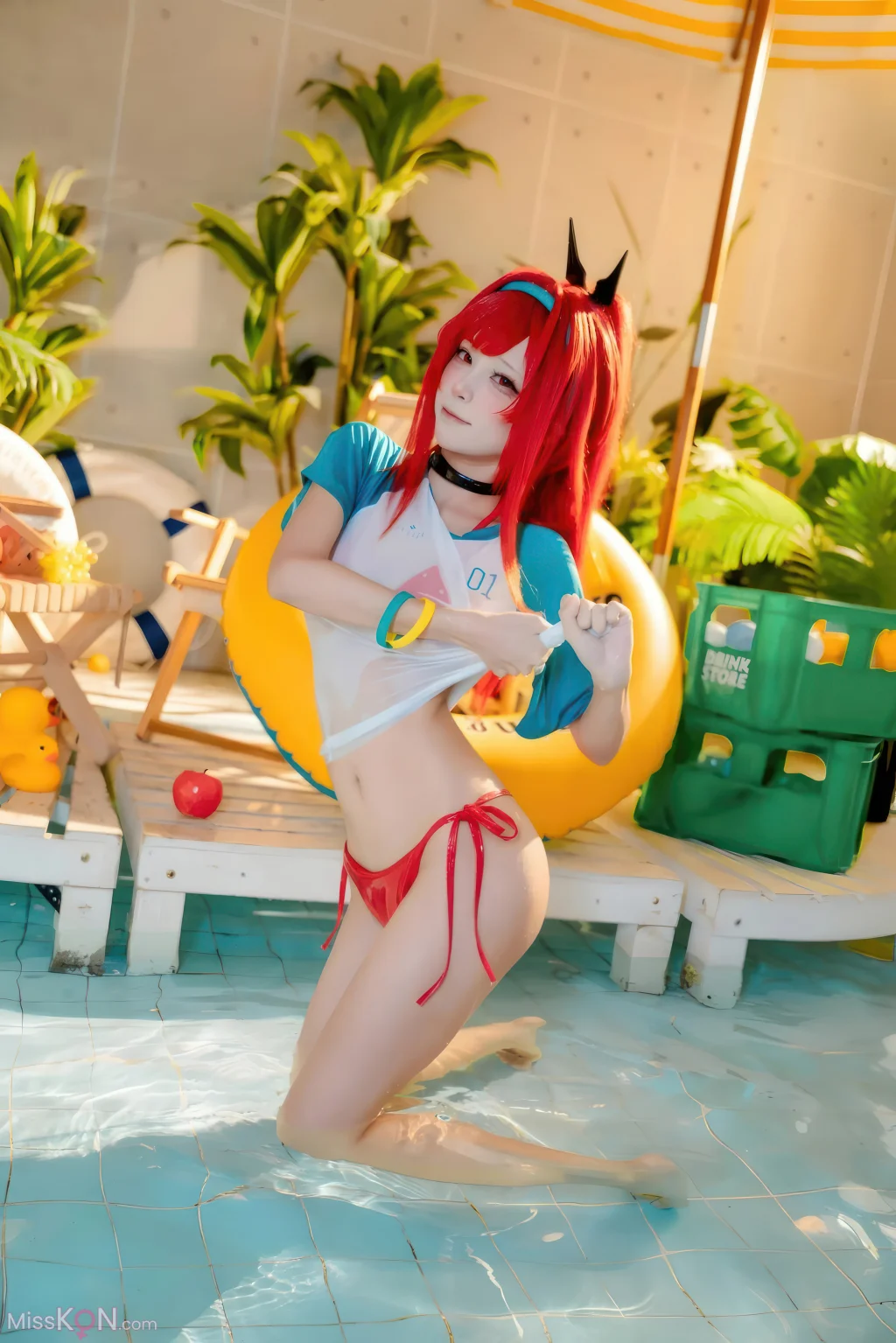 Coser@ Three Unmanned Figures: Nikke Ravi Swimsuit Red Style (32 photos) Coser@ Three Unmanned Figures: Nikke Ravi Swimsuit Red Style (32 photos)