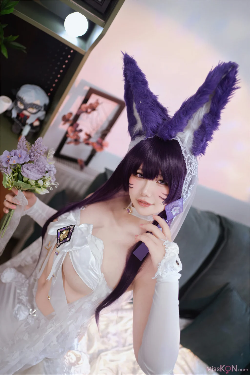 Coser@ Aban is very happy today: Azur Lane, Musashi Vow, Wedding Dress (75 photos) Coser@ Aban is very happy today: Azur Lane, Musashi Vow, Wedding Dress (75 photos)