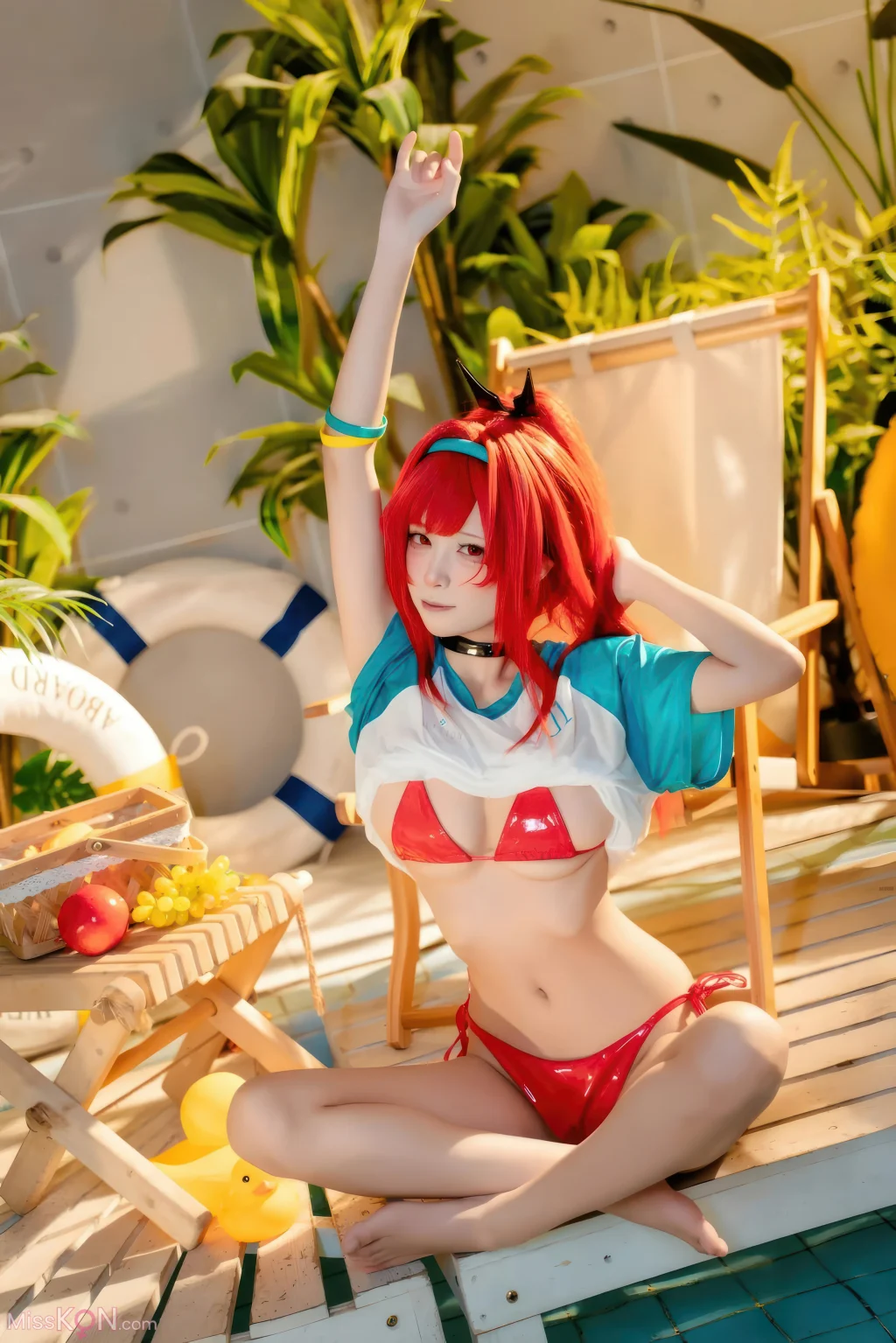 Coser@ Three Unmanned Figures: Nikke Ravi Swimsuit Red Style (32 photos) Coser@ Three Unmanned Figures: Nikke Ravi Swimsuit Red Style (32 photos)