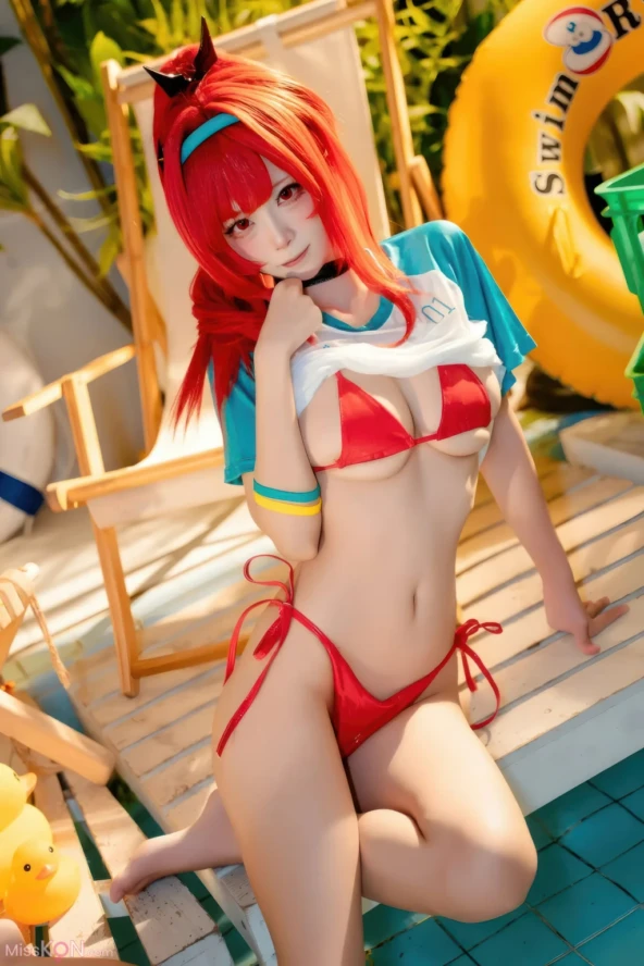Coser@ Three Unmanned Figures: Nikke Ravi Swimsuit Red Style (32 photos) 4 Coser@ Three Unmanned Figures: Nikke Ravi Swimsuit Red Style (32 photos)