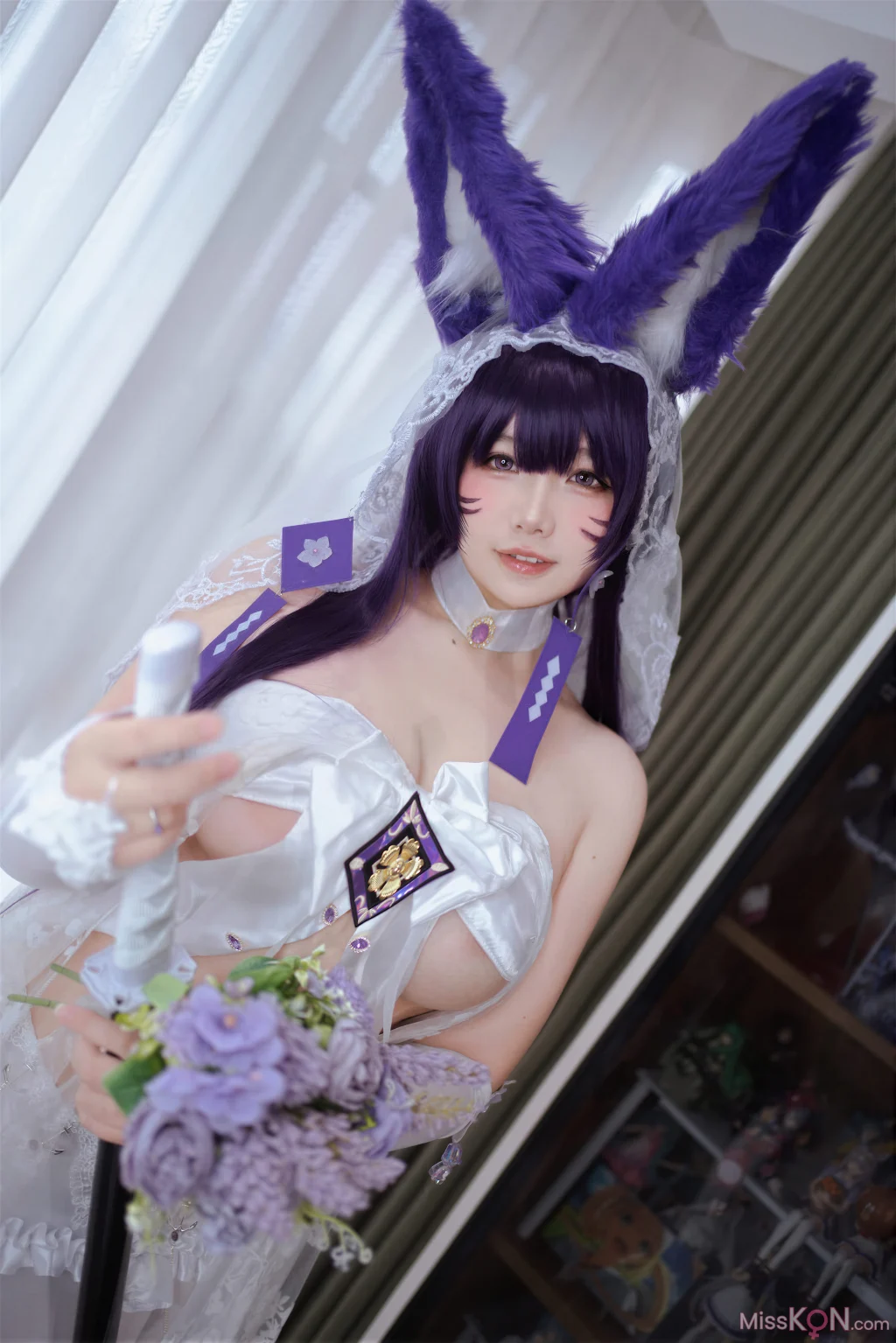 Coser@ Aban is very happy today: Azur Lane, Musashi Vow, Wedding Dress (75 photos) Coser@ Aban is very happy today: Azur Lane, Musashi Vow, Wedding Dress (75 photos)