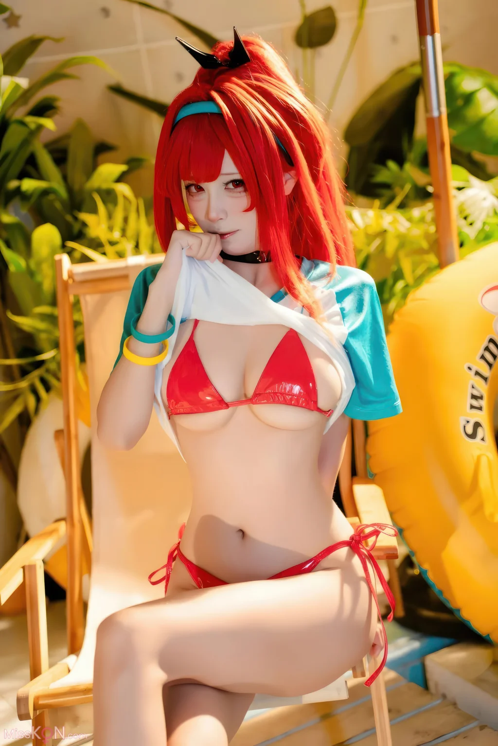 Coser@ Three Unmanned Figures: Nikke Ravi Swimsuit Red Style (32 photos) Coser@ Three Unmanned Figures: Nikke Ravi Swimsuit Red Style (32 photos)
