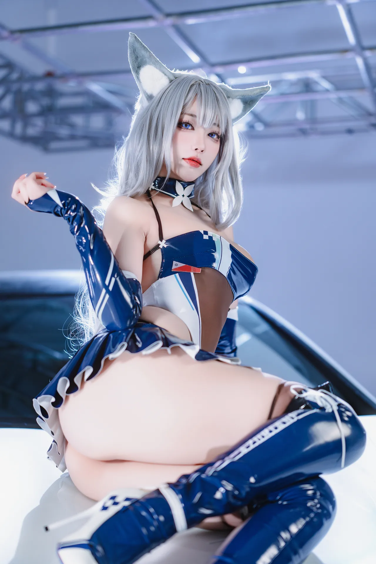 Miyamoto Sakura - Azur Lane Shinano Roaring Silver Wheel 1 Miyamoto Sakura - Azur Lane Shinano Roaring Silver Wheel 1