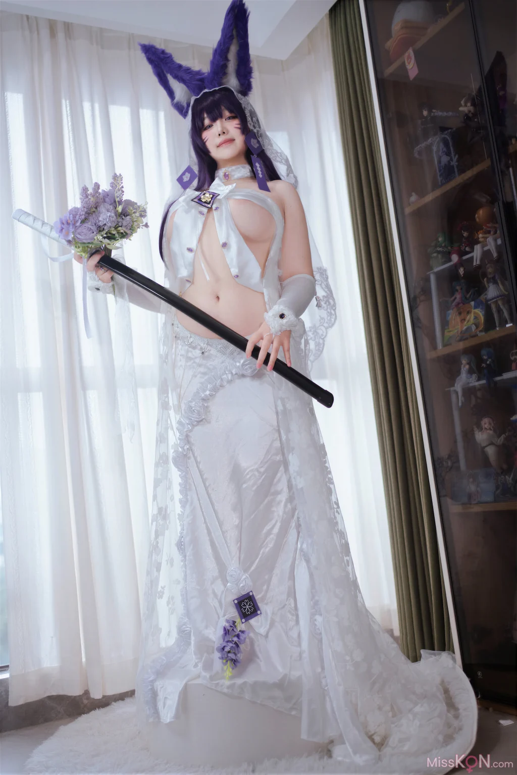 Coser@ Aban is very happy today: Azur Lane, Musashi Vow, Wedding Dress (75 photos) Coser@ Aban is very happy today: Azur Lane, Musashi Vow, Wedding Dress (75 photos)