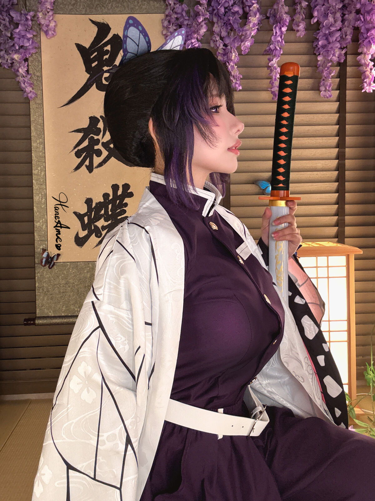 Coser@Hane Ame - Demon Slayer Butterfly Shinobu (43P - 10V) Coser@Hane Ame - Demon Slayer Butterfly Shinobu (43P - 10V)