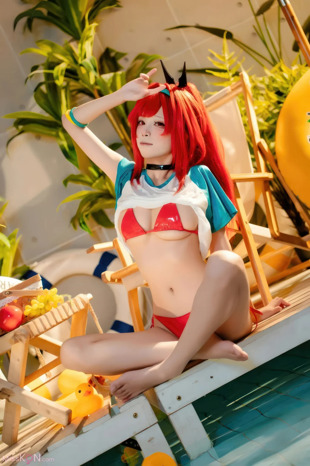 Coser@ Three Unmanned Figures: Nikke Ravi Swimsuit Red Style (32 photos) Coser@ Three Unmanned Figures: Nikke Ravi Swimsuit Red Style (32 photos)