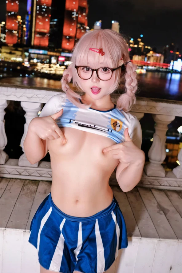Coser@ Nagiri Kamisawa: Let's cheer for you at the World Cup (126 photos + 6 videos) 3 Coser@ Nagiri Kamisawa: Let