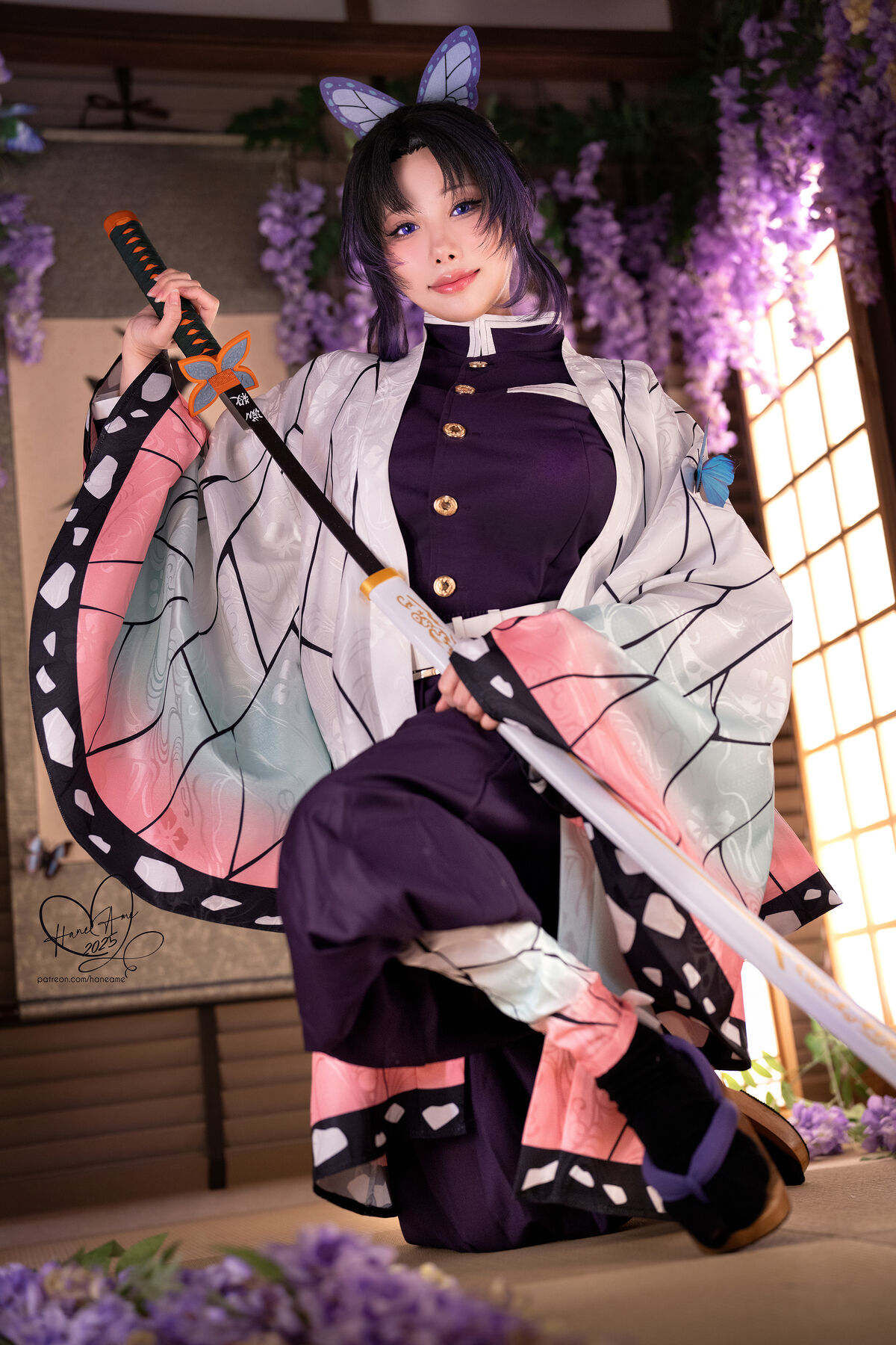 Coser@Hane Ame - Demon Slayer Butterfly Shinobu (43P - 10V) Coser@Hane Ame - Demon Slayer Butterfly Shinobu (43P - 10V)