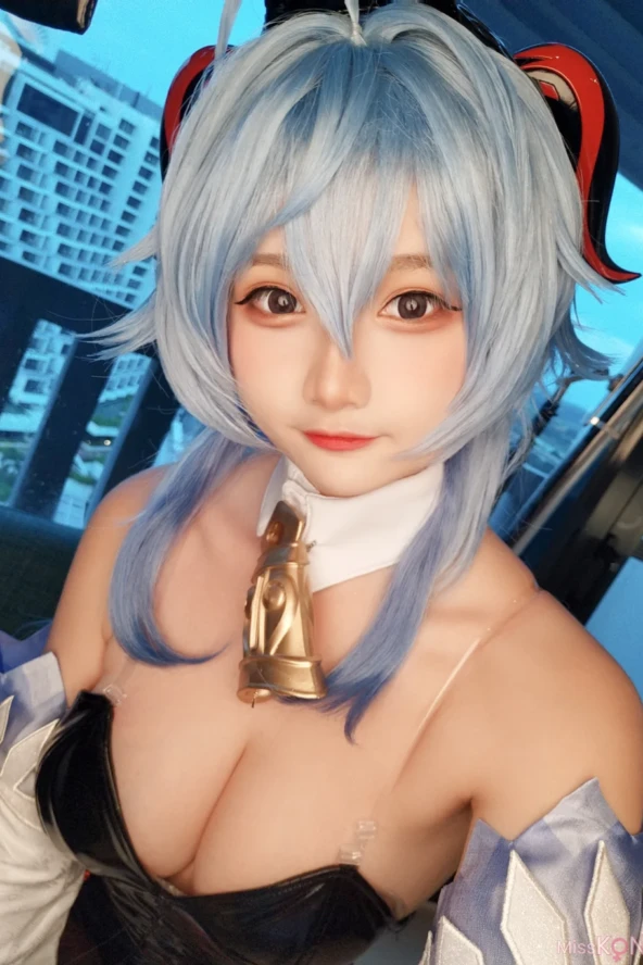 Coser@Xiaoyukiko小鱼: Bunny Ganyu (24 photos) 5 Coser@Xiaoyukiko小鱼: Bunny Ganyu (24 photos)