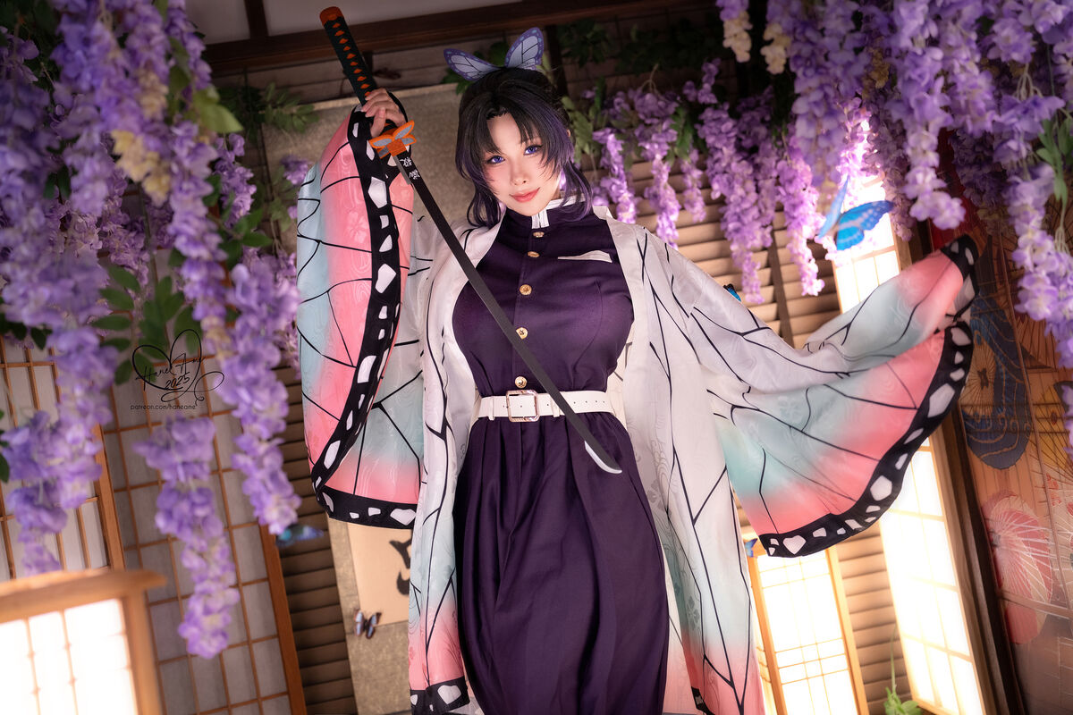 Coser@Hane Ame - Demon Slayer Butterfly Shinobu (43P - 10V) Coser@Hane Ame - Demon Slayer Butterfly Shinobu (43P - 10V)