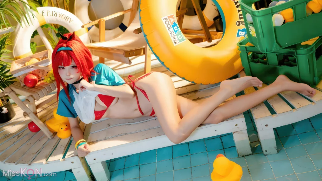 Coser@ Three Unmanned Figures: Nikke Ravi Swimsuit Red Style (32 photos) Coser@ Three Unmanned Figures: Nikke Ravi Swimsuit Red Style (32 photos)