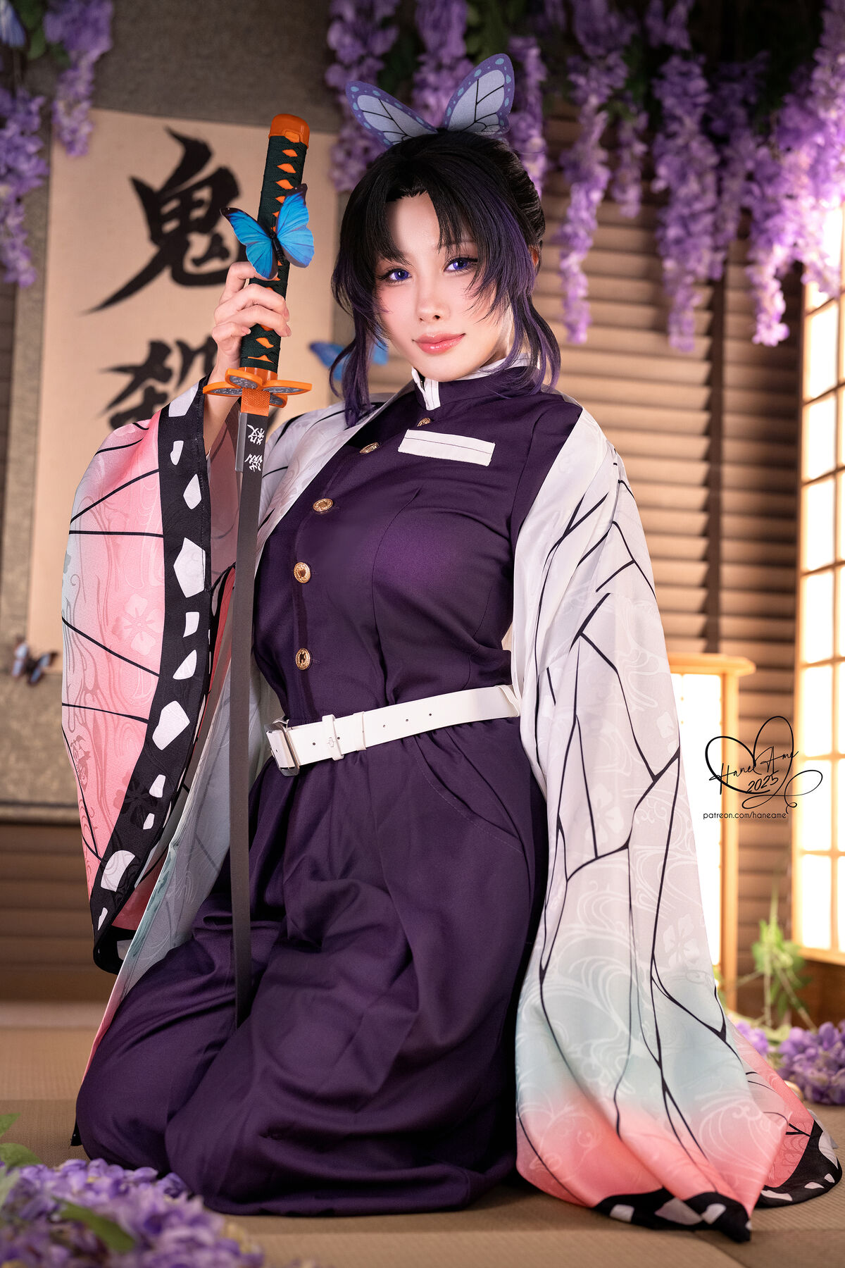 Coser@Hane Ame - Demon Slayer Butterfly Shinobu (43P - 10V) Coser@Hane Ame - Demon Slayer Butterfly Shinobu (43P - 10V)