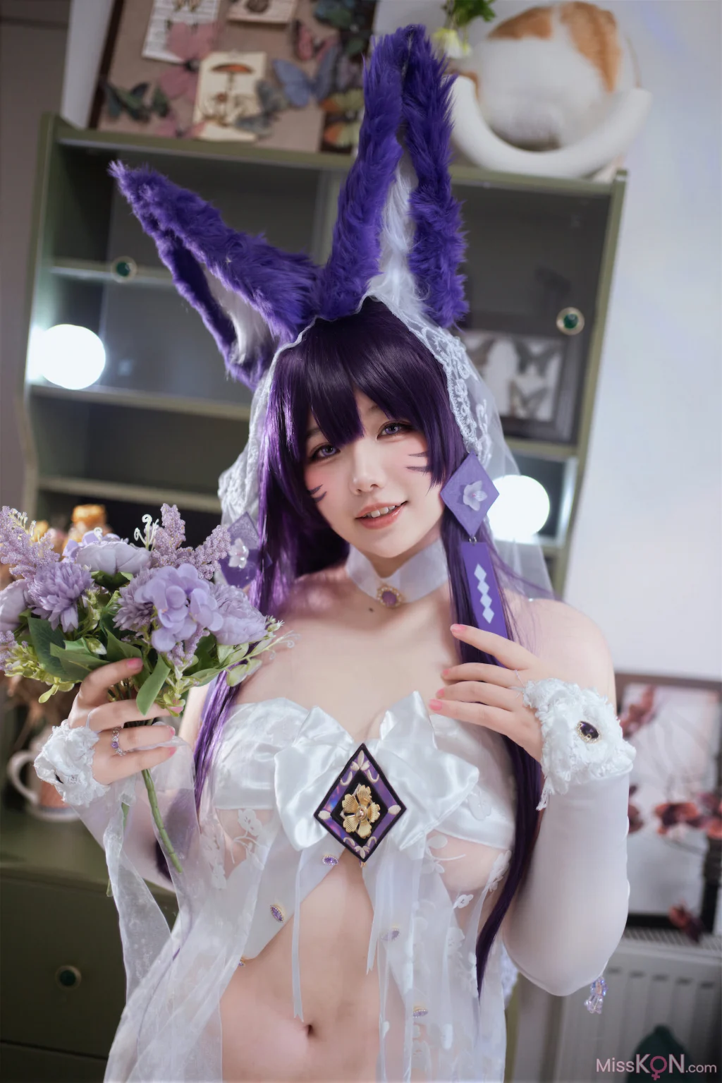 Coser@ Aban is very happy today: Azur Lane, Musashi Vow, Wedding Dress (75 photos) Coser@ Aban is very happy today: Azur Lane, Musashi Vow, Wedding Dress (75 photos)