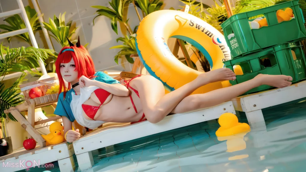 Coser@ Three Unmanned Figures: Nikke Ravi Swimsuit Red Style (32 photos) Coser@ Three Unmanned Figures: Nikke Ravi Swimsuit Red Style (32 photos)