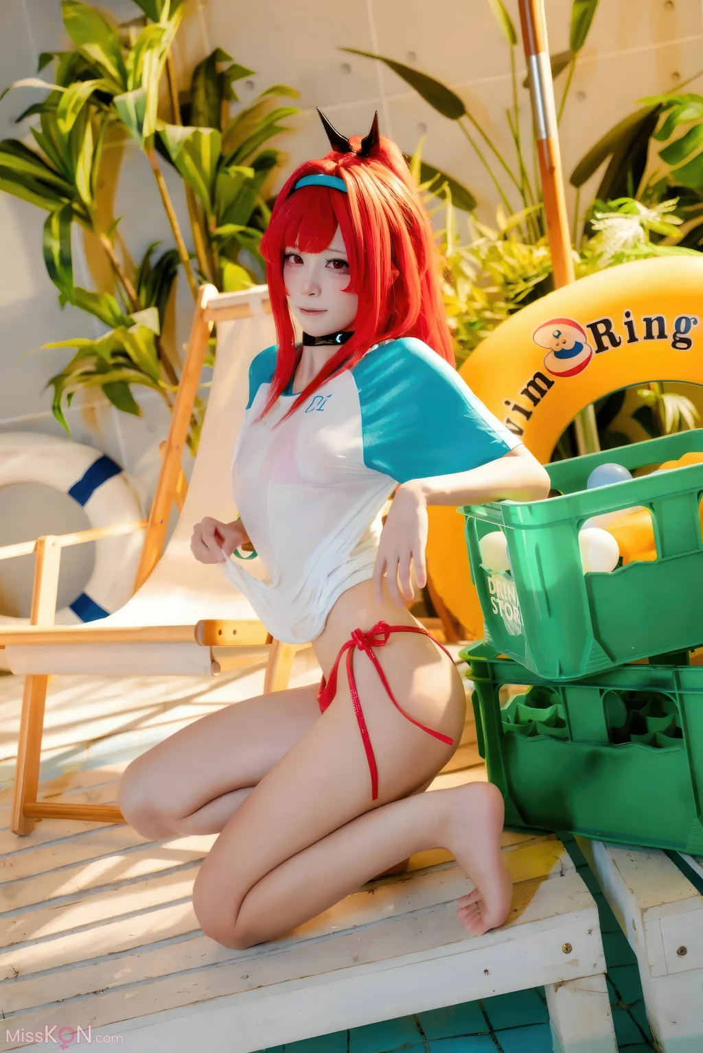 Coser@ Three Unmanned Figures: Nikke Ravi Swimsuit Red Style (32 photos) Coser@ Three Unmanned Figures: Nikke Ravi Swimsuit Red Style (32 photos)