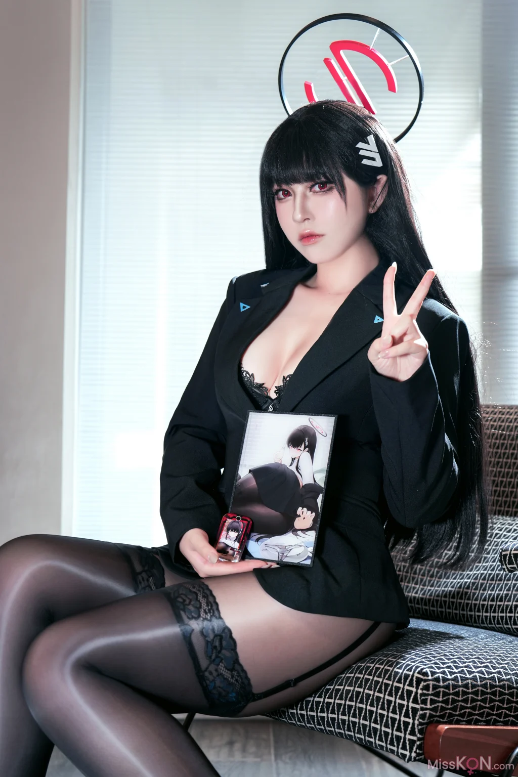 Coser@ Half-Child: Blue Archive Rion Tiaotsuki Lingerie Office Lady (41 photos + 3 videos) Coser@ Half-Child: Blue Archive Rion Tiaotsuki Lingerie Office Lady (41 photos + 3 videos)